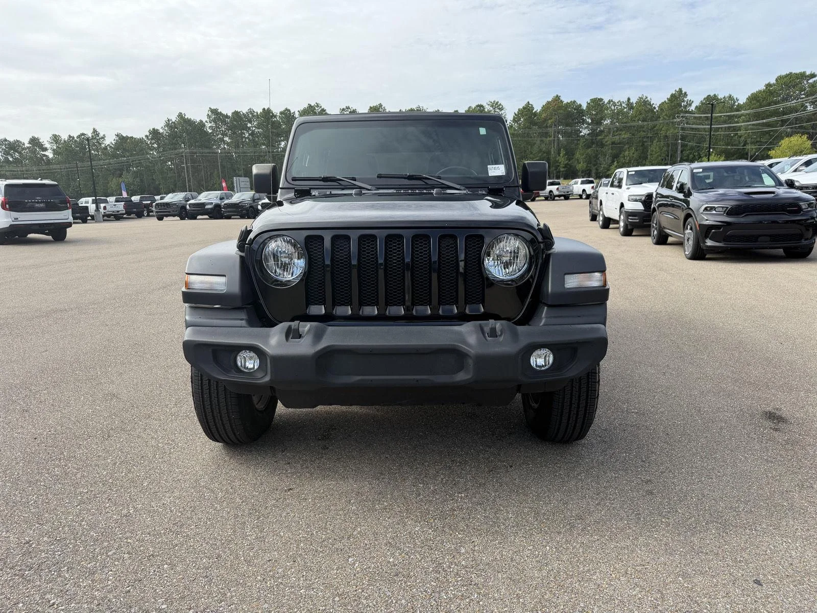 Used 2022 Black Clearcoat Jeep Unlimited Sport S image 2