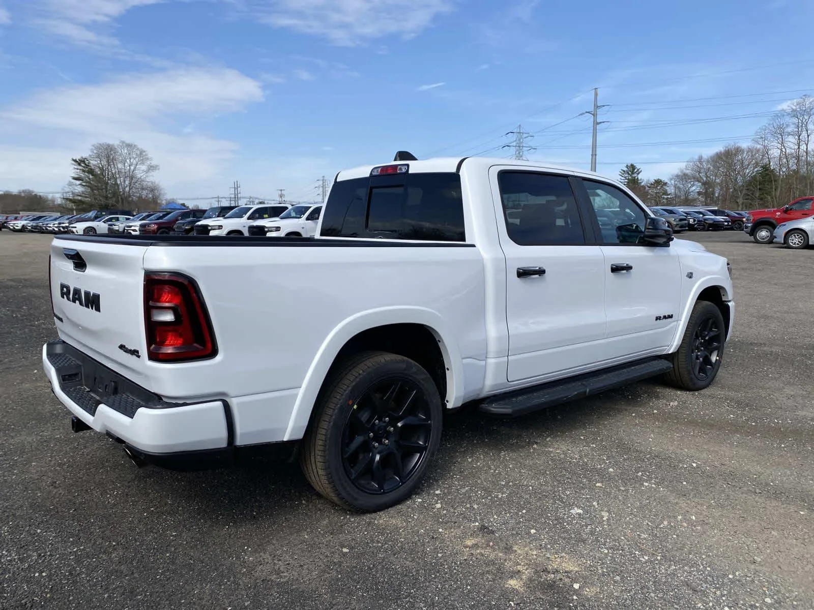 New 2026 Bright White Clear-Coat Exterior Paint RAM Laramie image 3