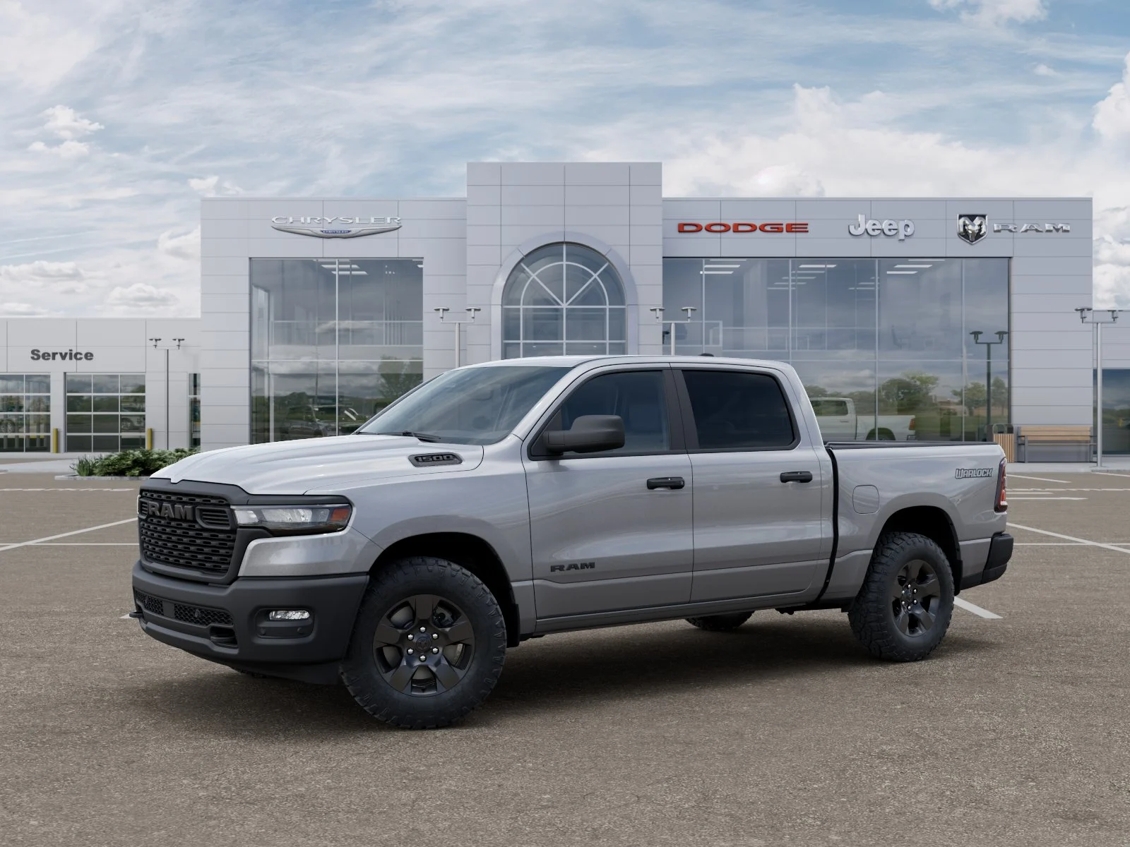 New 2026 Billet Silver Metallic Clear-Coat Exterior Paint RAM Warlock image 75