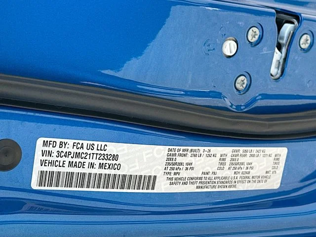 New 2026 Hydro Blue Pearl-Coat Exterior Paint Jeep Overland image 22