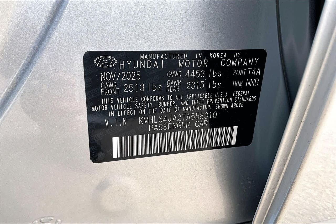 New 2026 Aero Silver Hyundai SEL Sport image 21