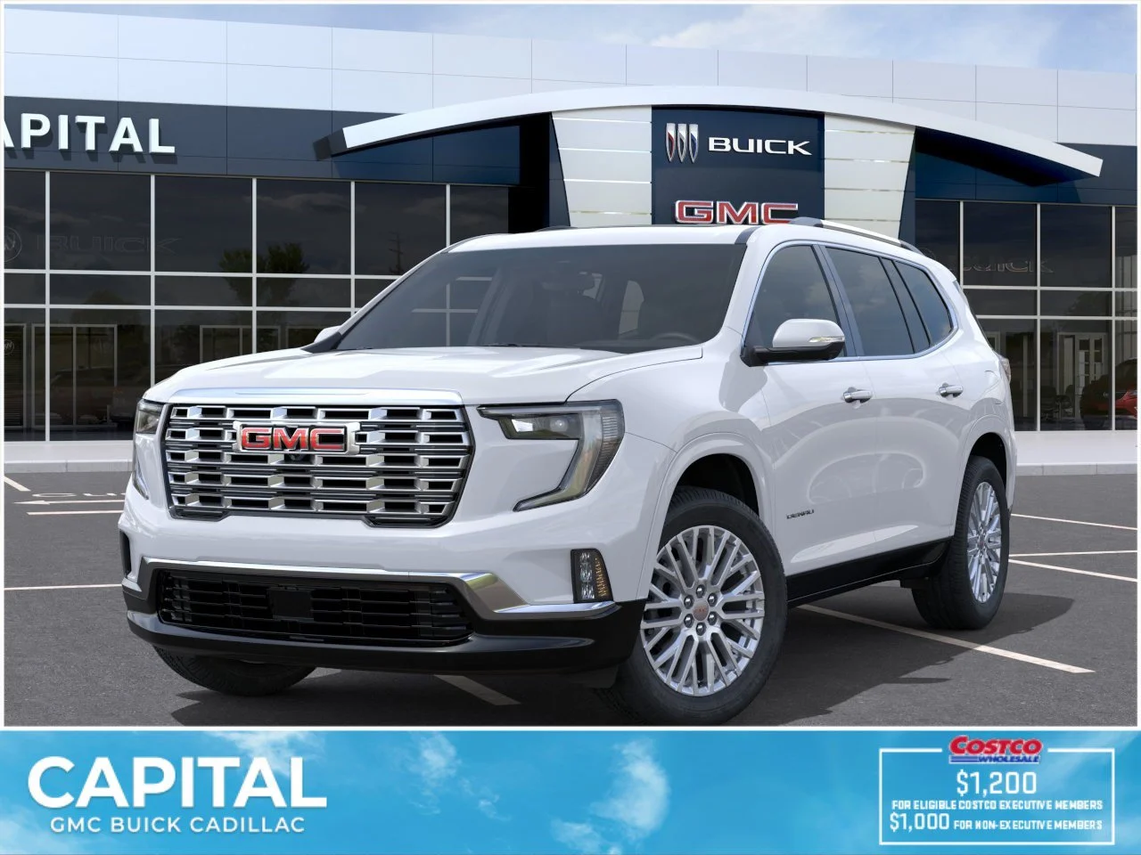 New 2026 Glacier White Tricoat GMC Denali AWD image 1
