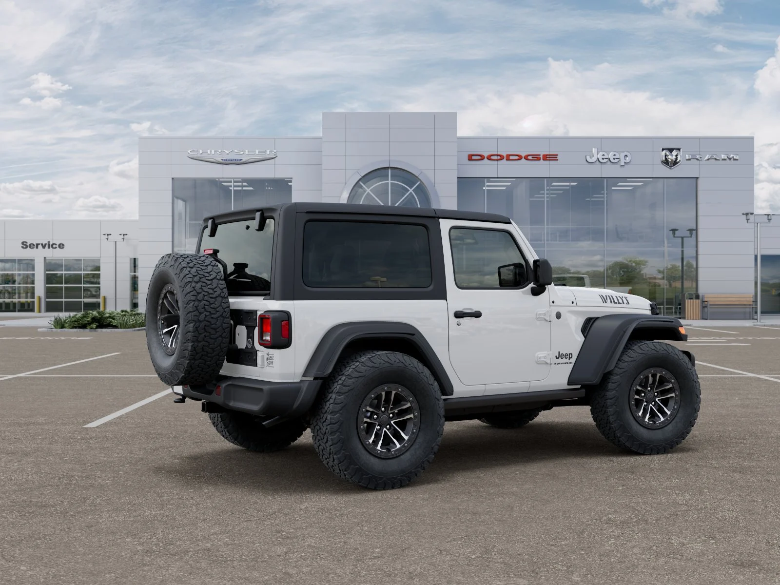 New 2026 Bright White Clear-Coat Exterior Paint Jeep Willys image 31
