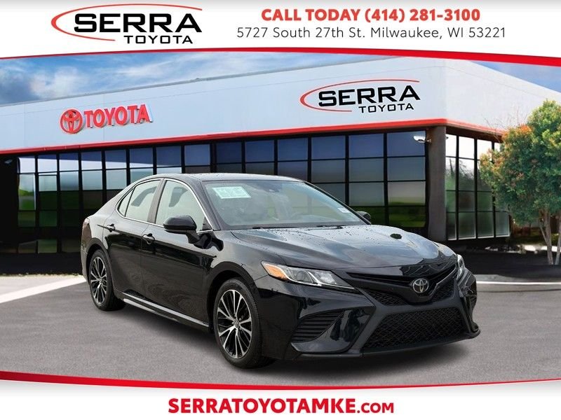 Used 2019 Midnight Black Metallic Toyota SE image 1