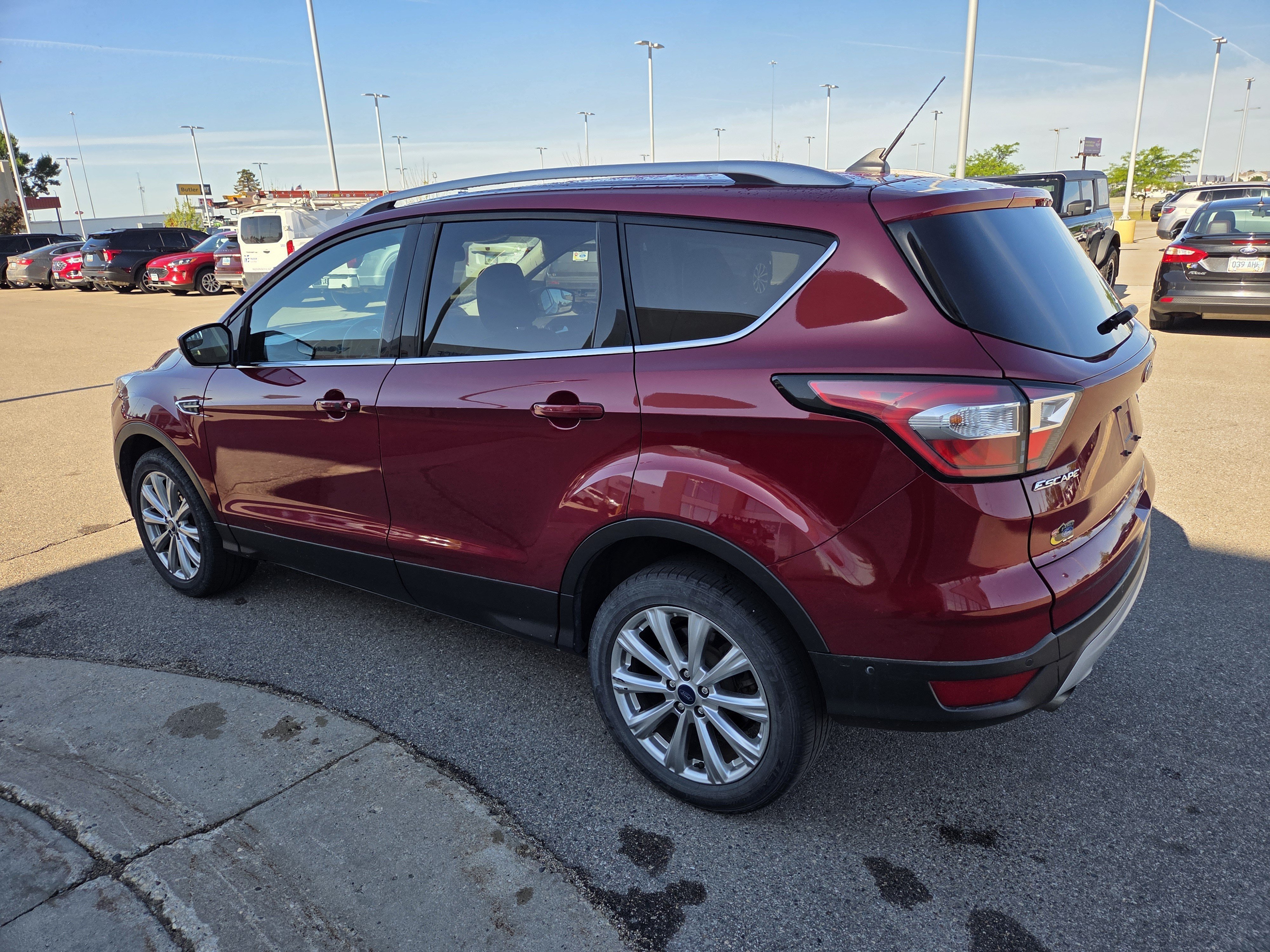 Used 2018 Red Ford Titanium image 4