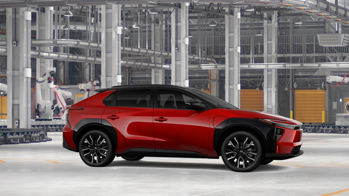 New 2026 Supersonic Red with Midnight Black Metallic roof Toyota Limited image 13