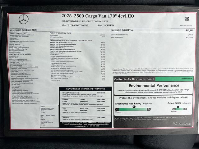 New 2026 Jet Black Mercedes-Benz Cargo 170 WB image 21