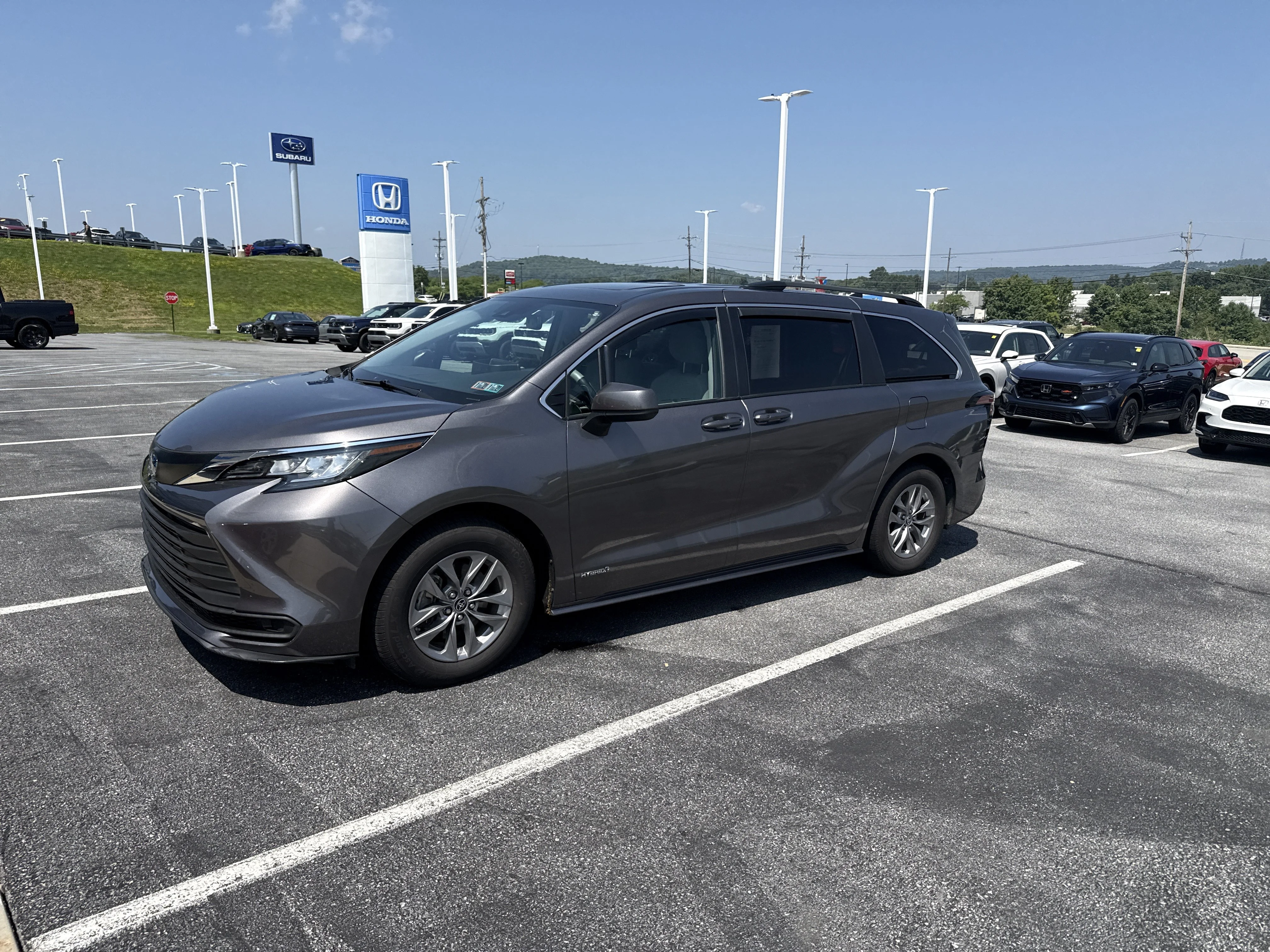Used 2021 Predawn Gray Mica Toyota LE image 7