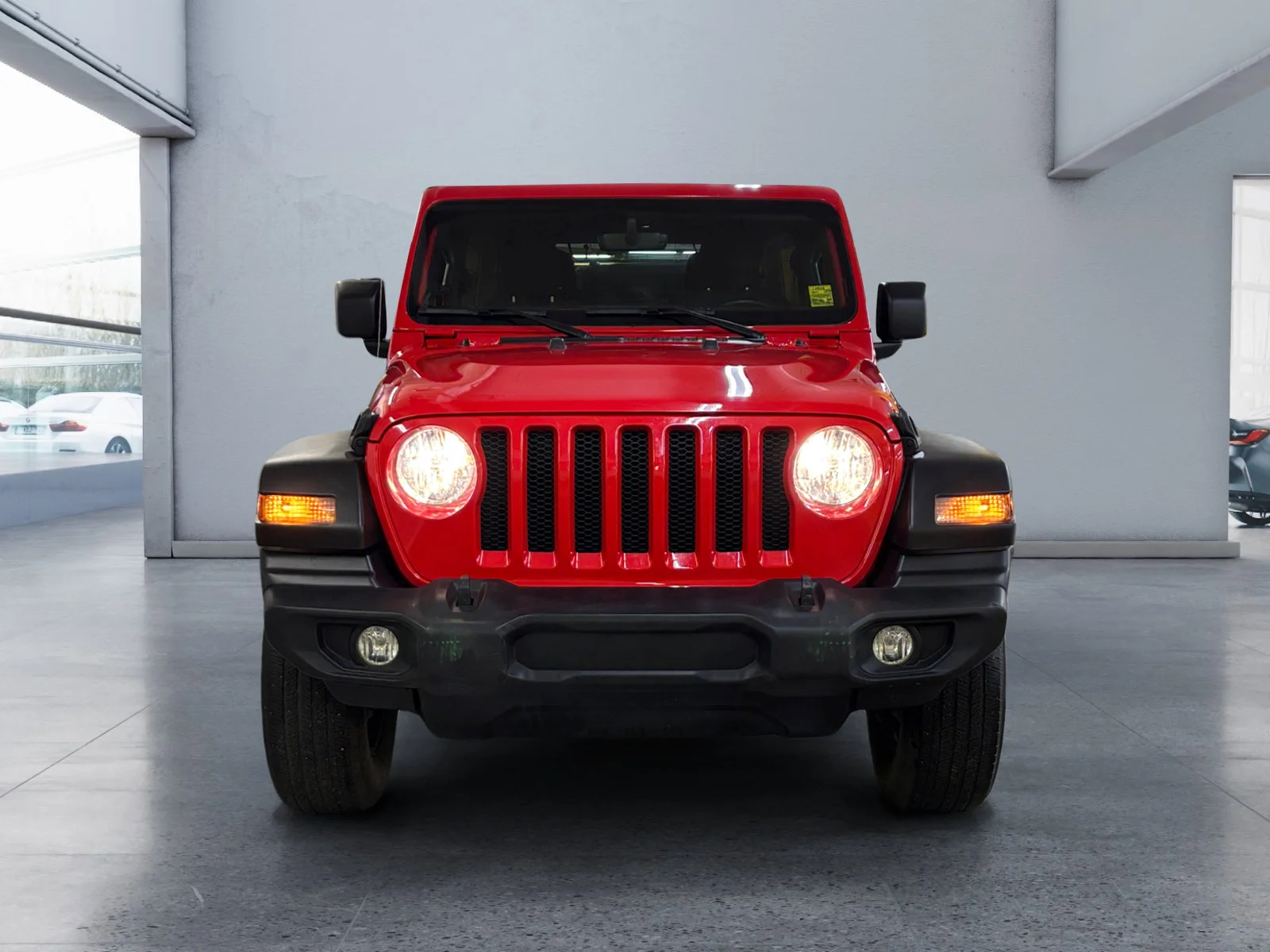 Used 2021 Firecracker Red C/C Jeep Unlimited Sport image 8