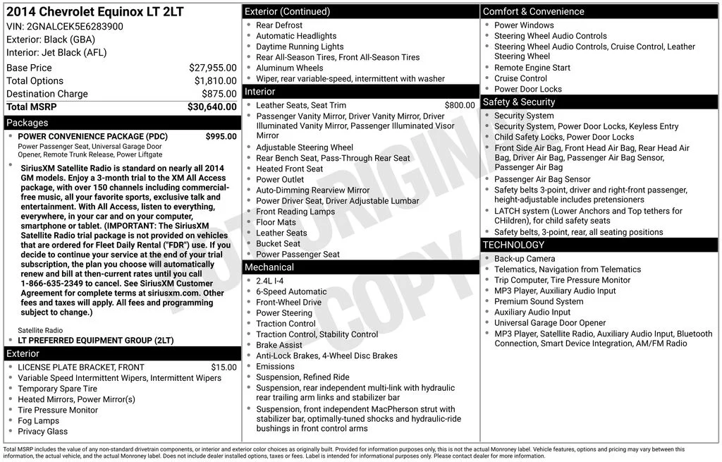 Used 2014 Black Chevrolet LT image 2