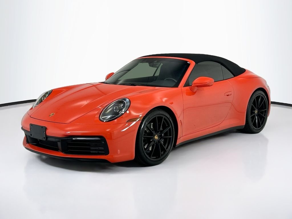 Used 2021 Lava Orange Porsche Carrera image 9