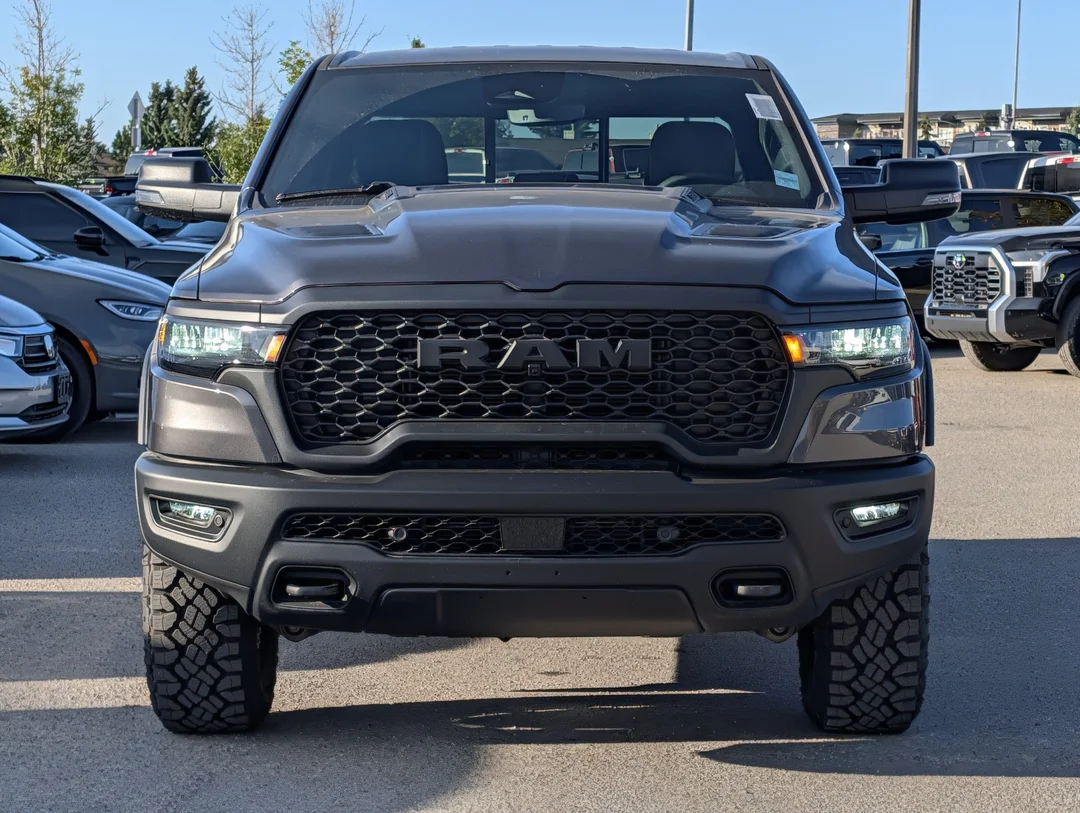 New 2026 Grey RAM Rebel - - 4x4 - All-Terrain Tires - Heated Front Seats - Trailer Brake Control & More! image 3