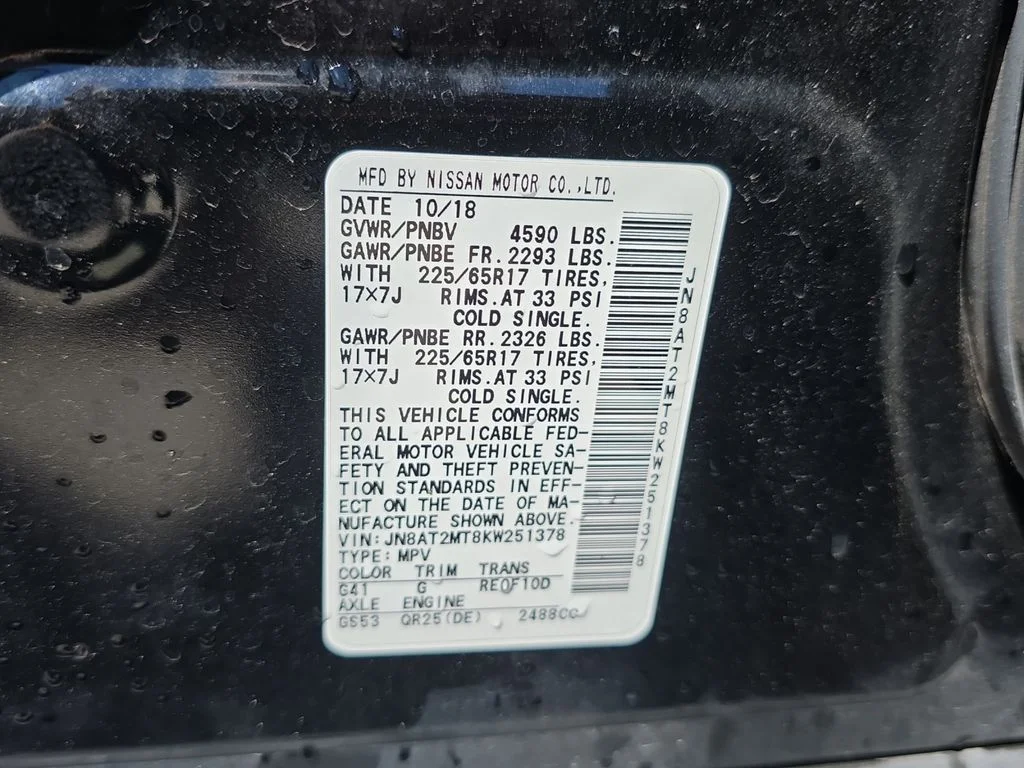 Used 2019 Black Nissan SV image 21