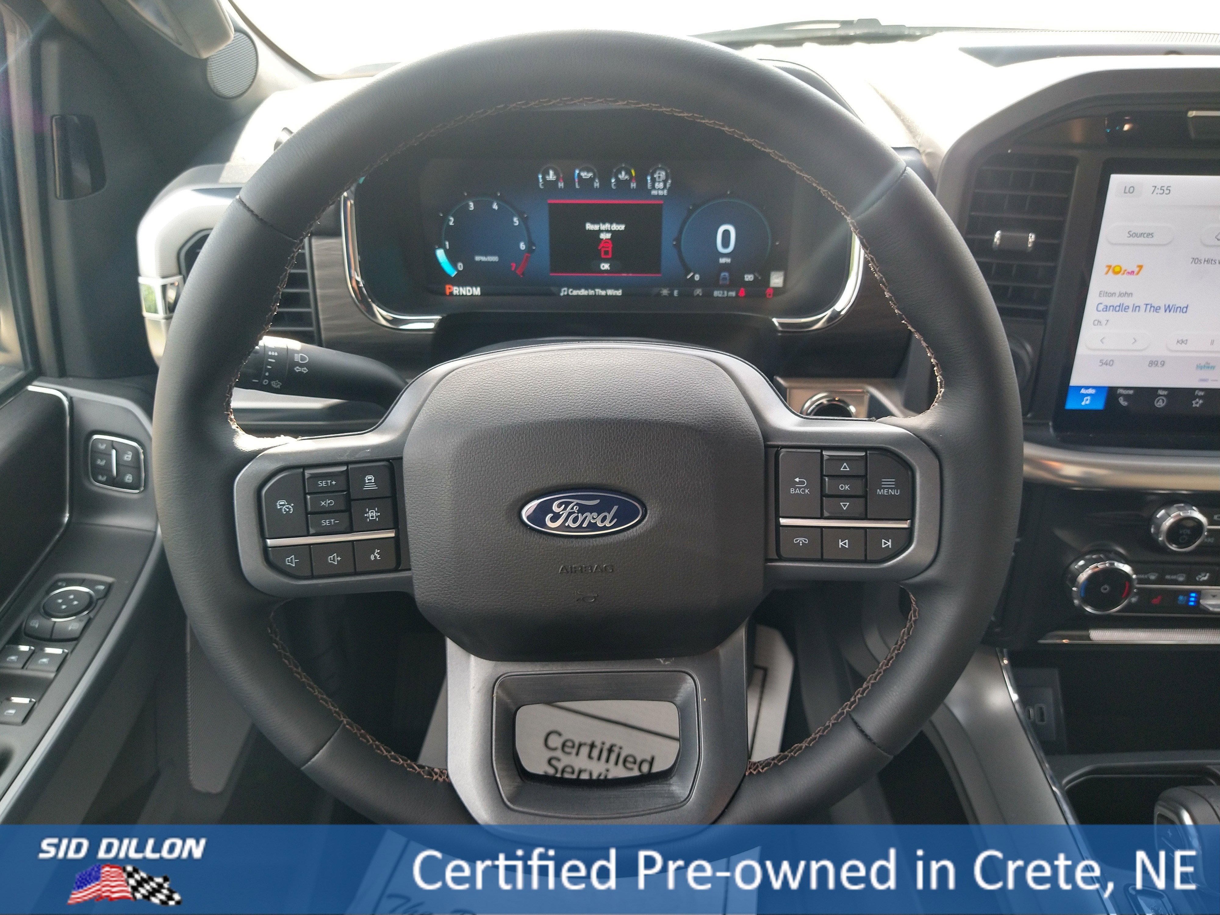 Used 2025 Agate Black Metallic Ford LARIAT image 2