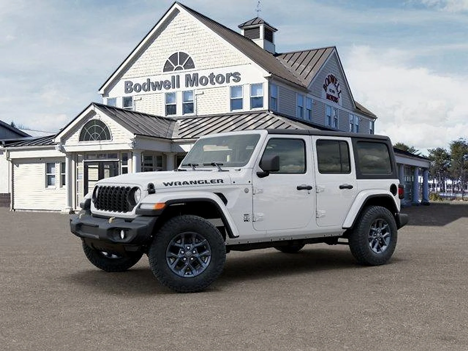 New 2026 Bright White Clear-Coat Exterior Paint Jeep 4-Door 85th Anniversary Edition image 2