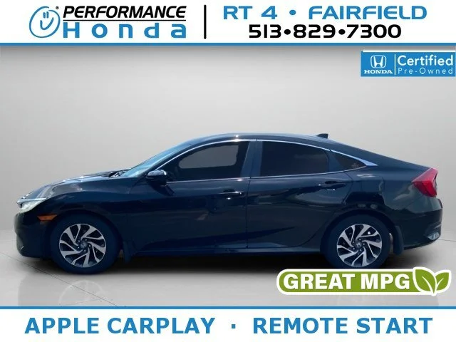 Used 2018 Crystal Black Pearl Honda EX image 1