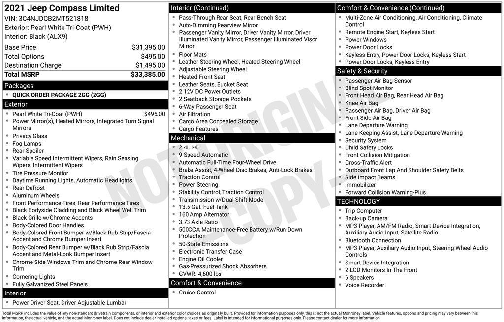 Used 2021 White Jeep Limited image 36