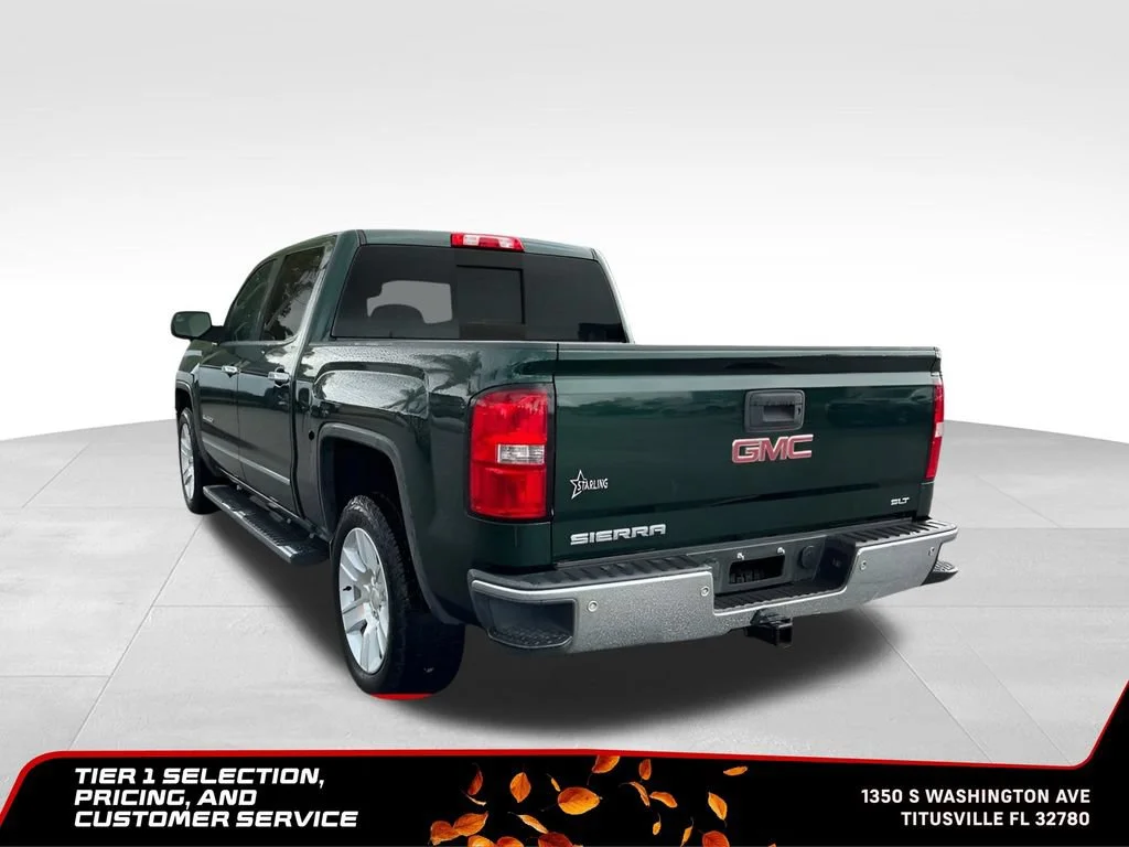 Used 2015 EMERALD GREEN METALLIC GMC SLT image 5