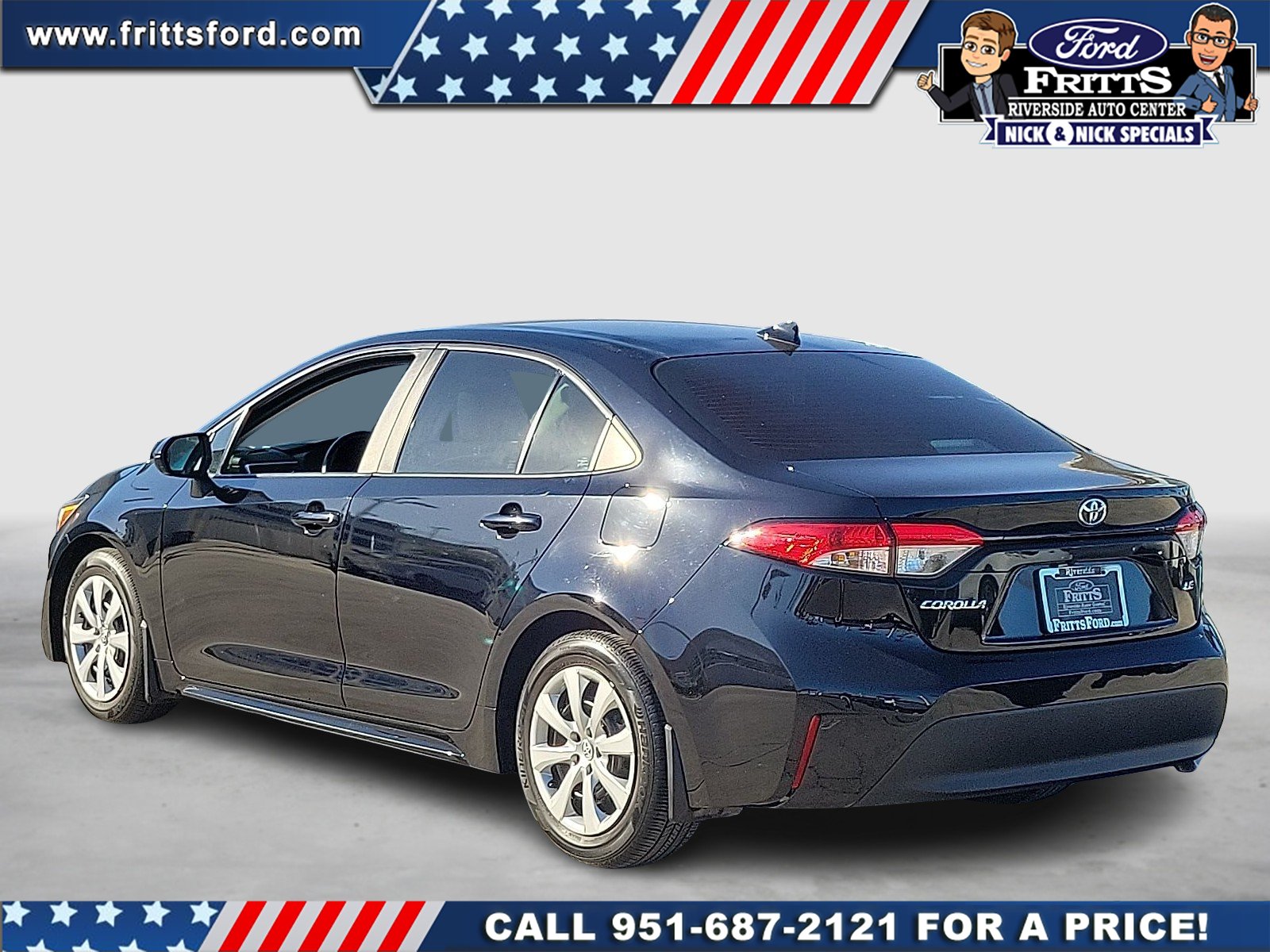 Certified Used 2025 Midnight Black Metallic Toyota LE image 3