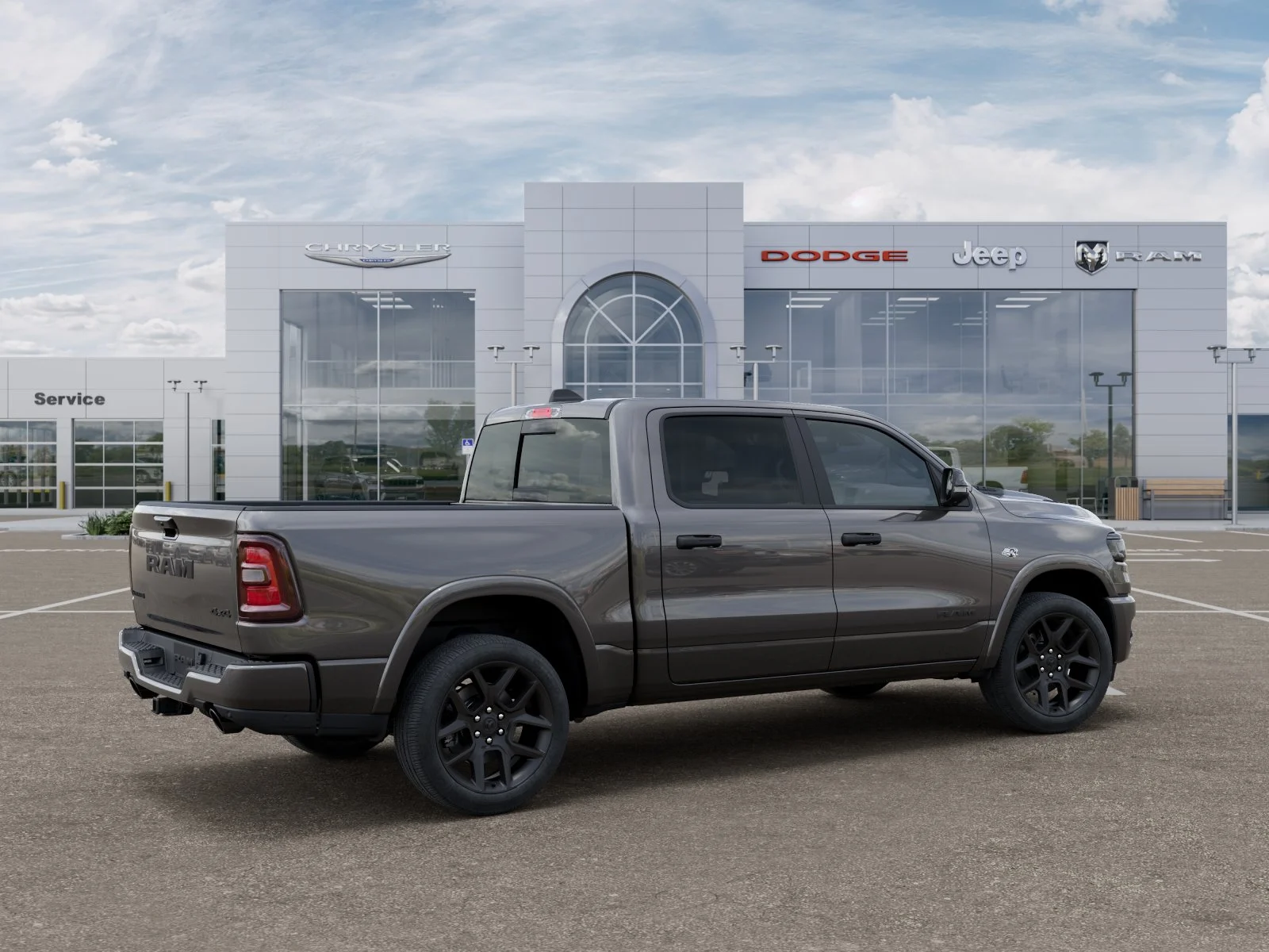 New 2026 Granite Crystal Metallic Clear-Coat Exterior Paint RAM Laramie image 34