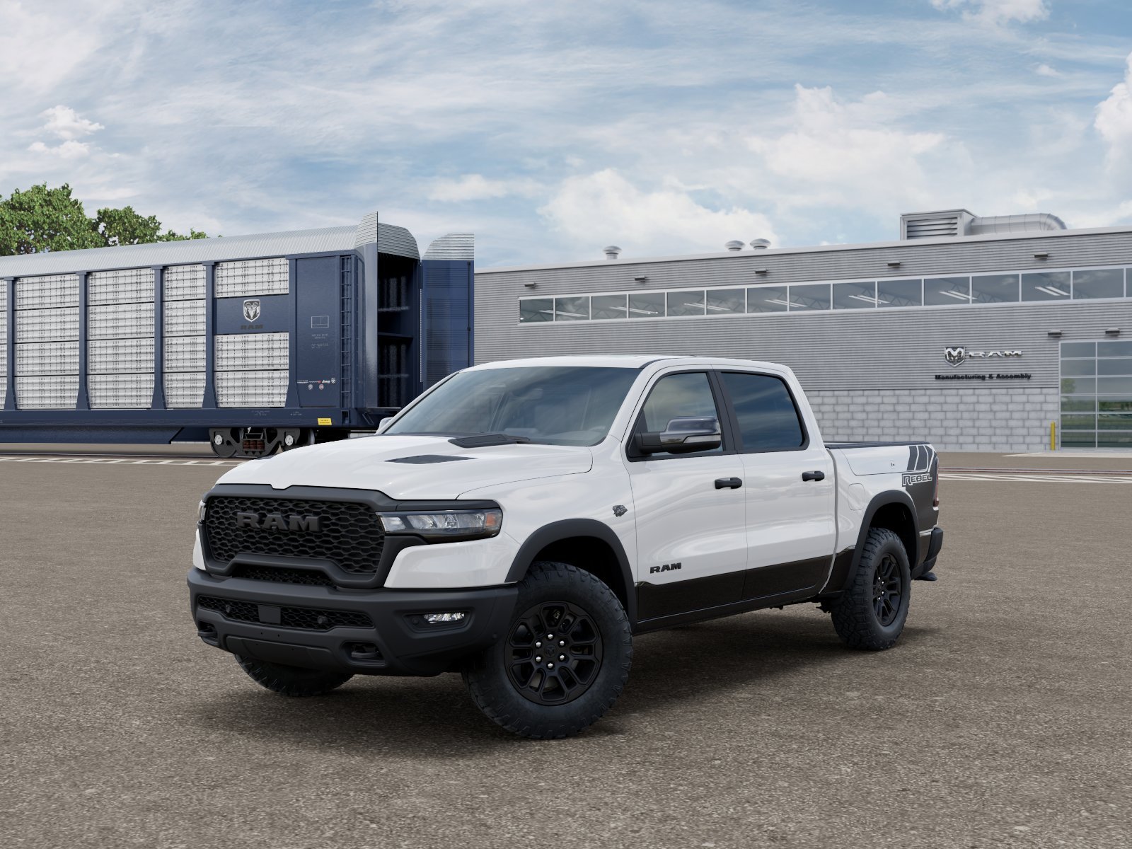 New 2027 Bright White Clearcoat RAM Rebel image 27