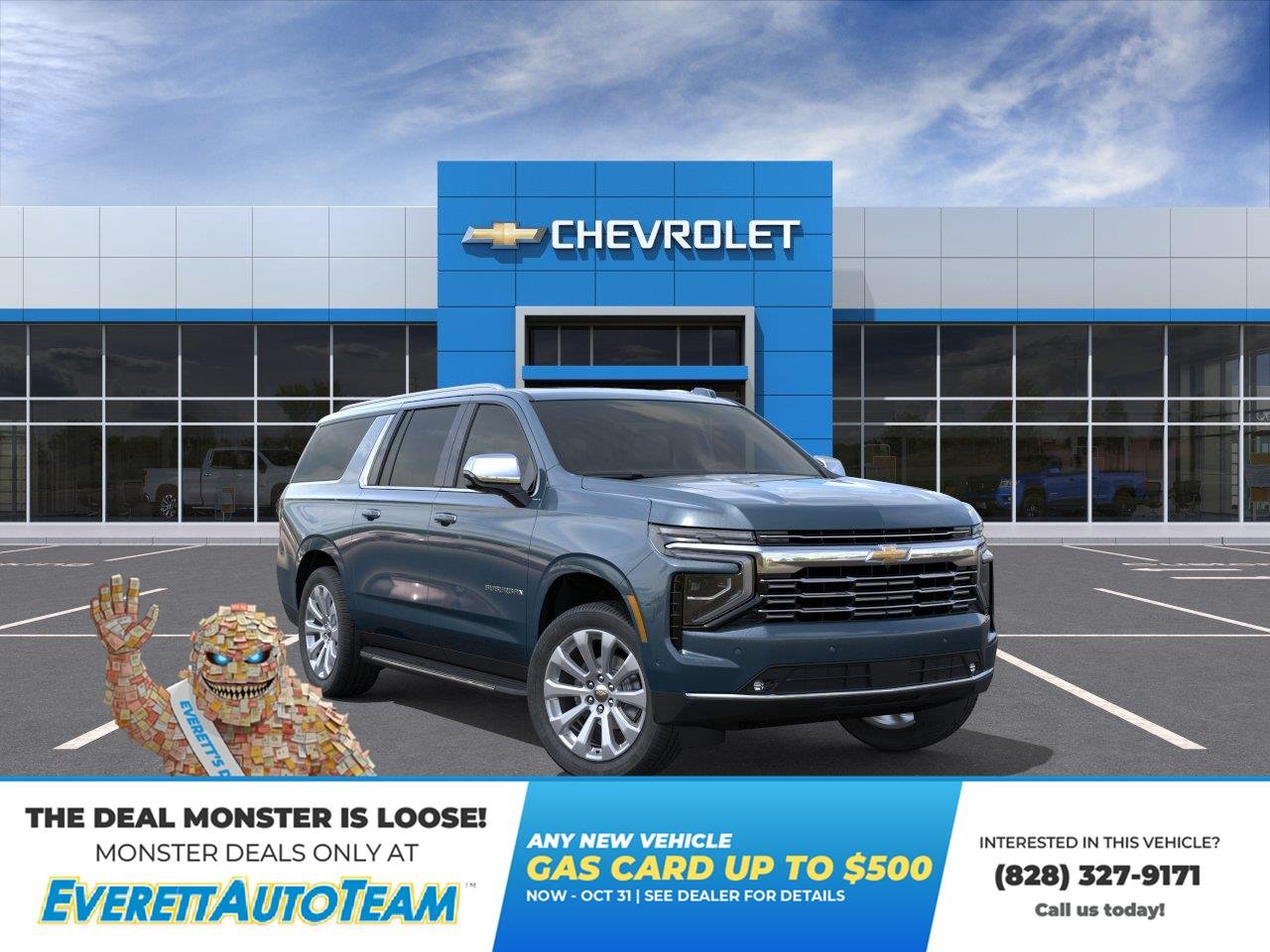 Lakeshore Blue Metallic 2026 Chevrolet Suburban SUV / Crossover Four-Wheel Drive 