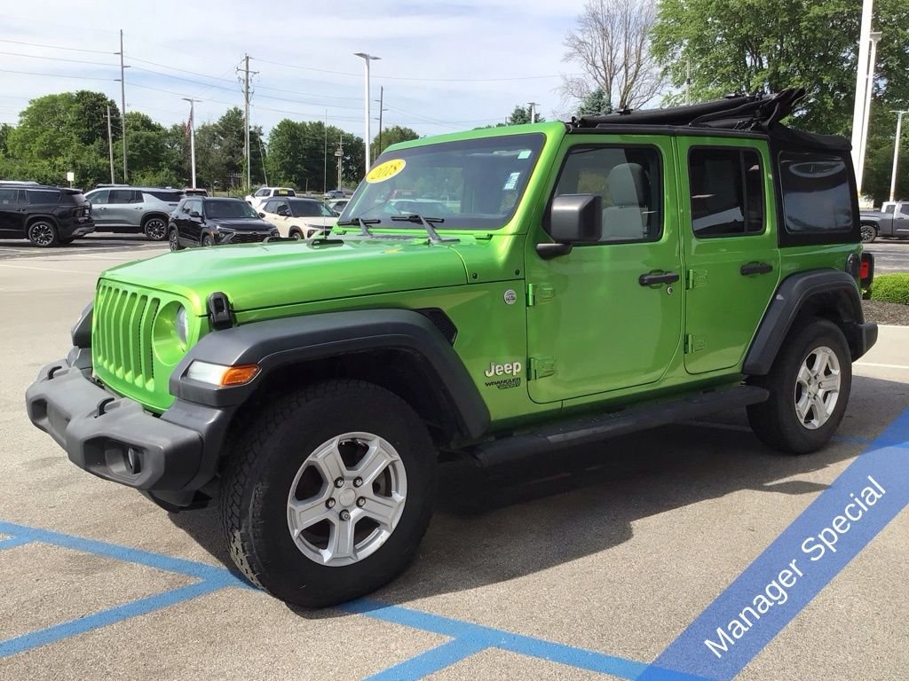 Used 2018 Green Jeep Unlimited Sport S image 13