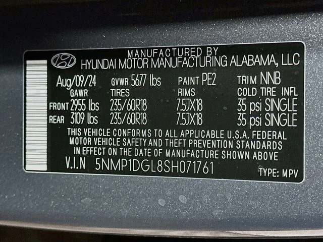 Certified Pre-Owned 2025 Hyundai Santa Fe SE
