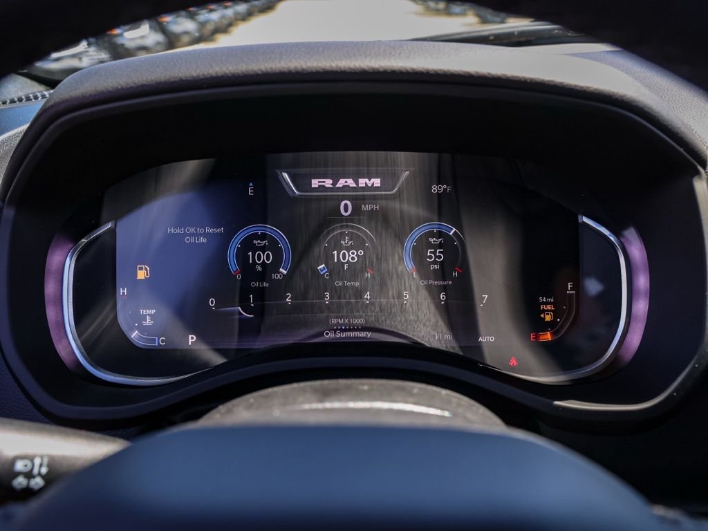 New 2026 Bright White Clear-Coat Exterior Paint RAM Big Horn Night Edition image 26