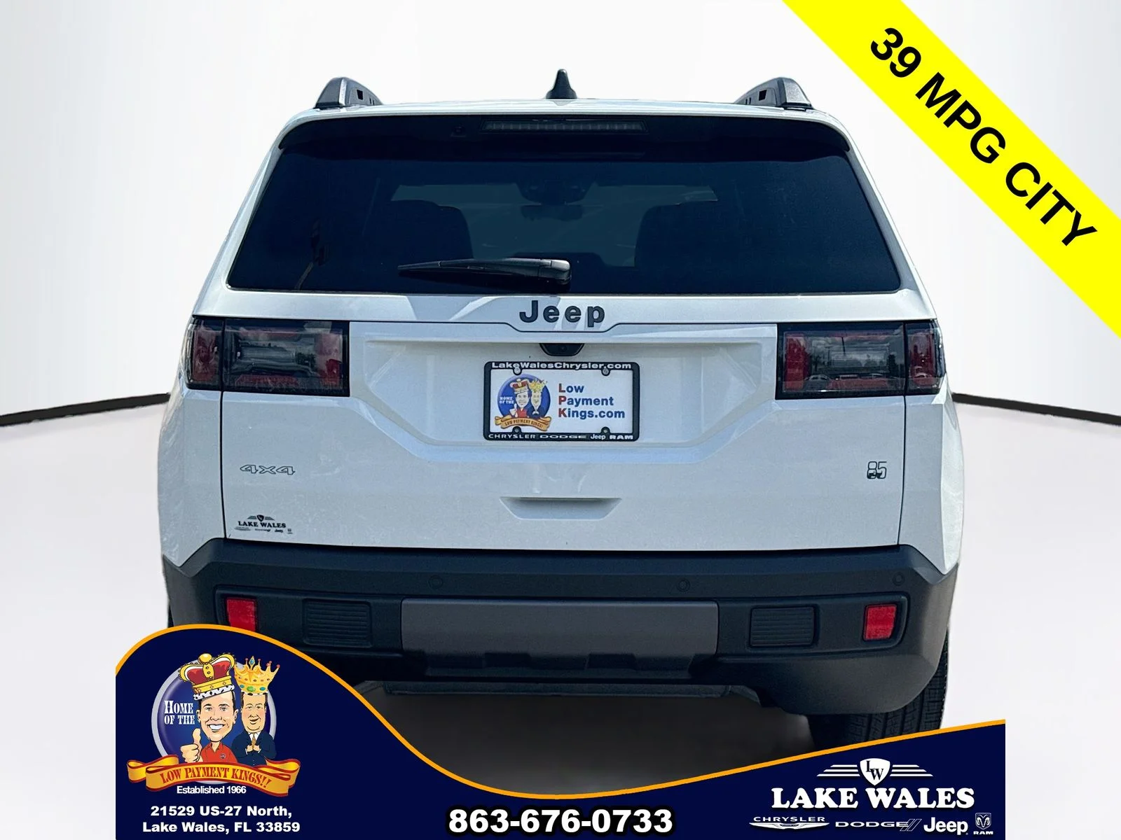 New 2026 Bright White Clear-Coat Exterior Paint Jeep  image 5