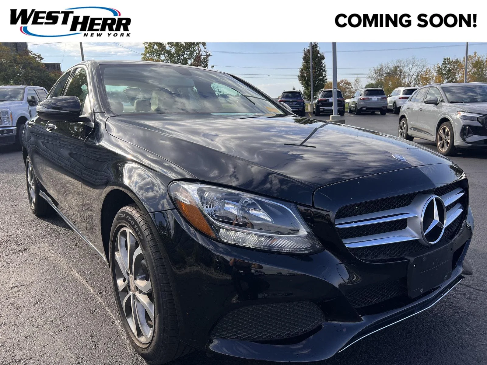 Used 2016 Black Mercedes-Benz C 300 image 1