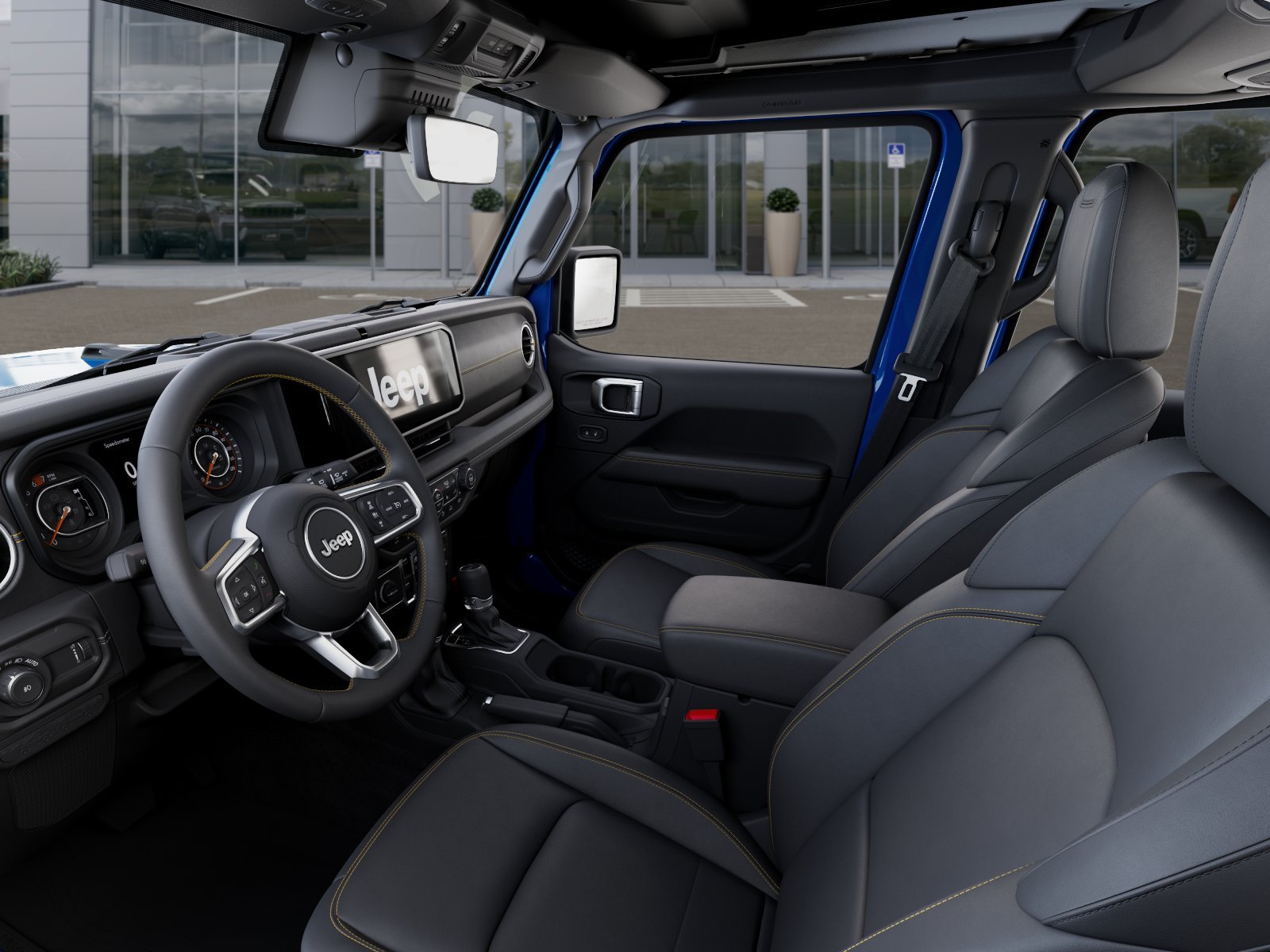 New 2026 Hydro Blue Pearl-Coat Exterior Paint Jeep Sahara image 22