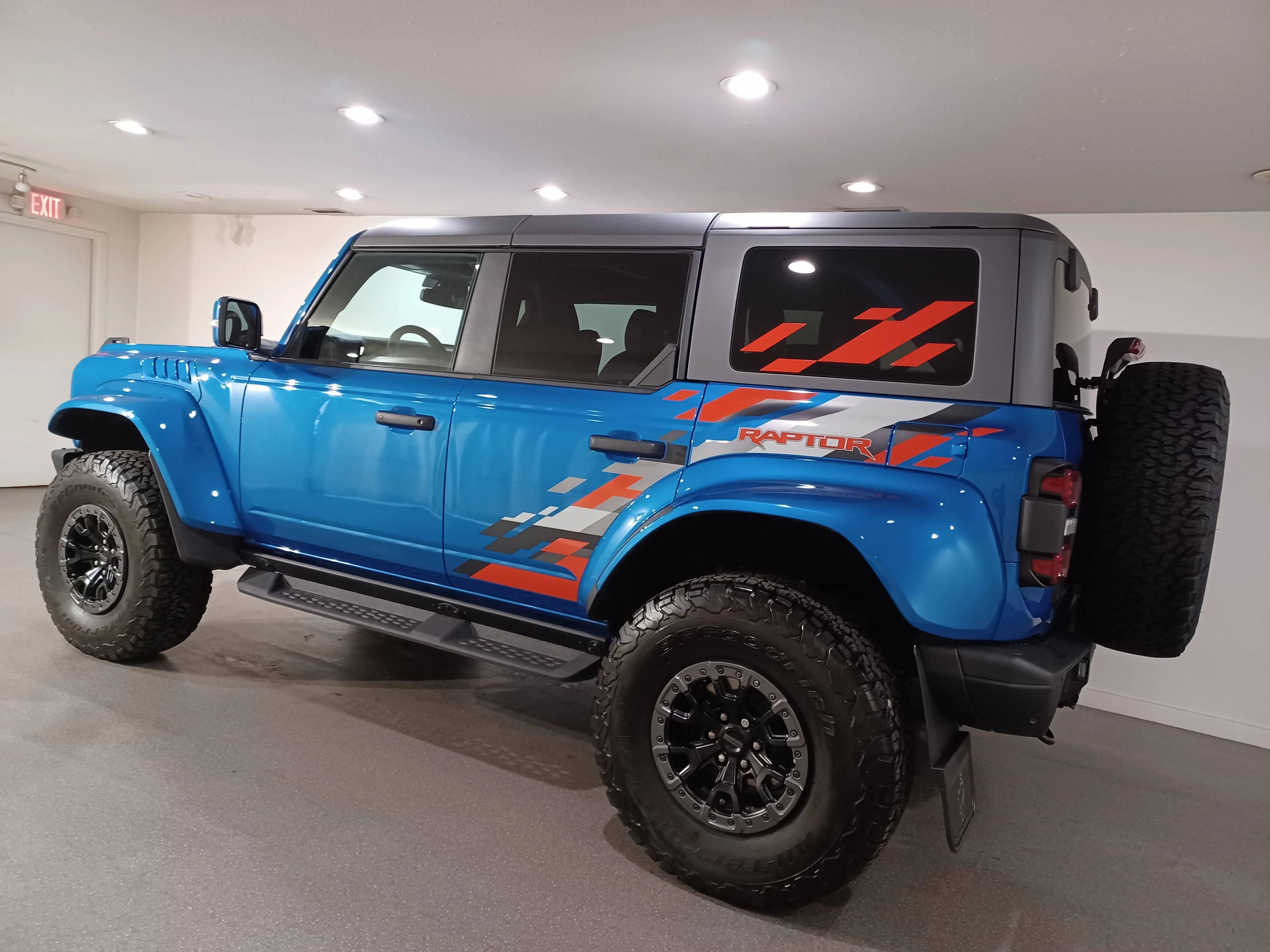 Certified Used 2024 Velocity Blue Metallic Ford Raptor 4x4*418HP!! | 37in Tires | Adaptive Cruise | Nav | 360 Cam | Htd Suede Seats | B&O Sound image 7