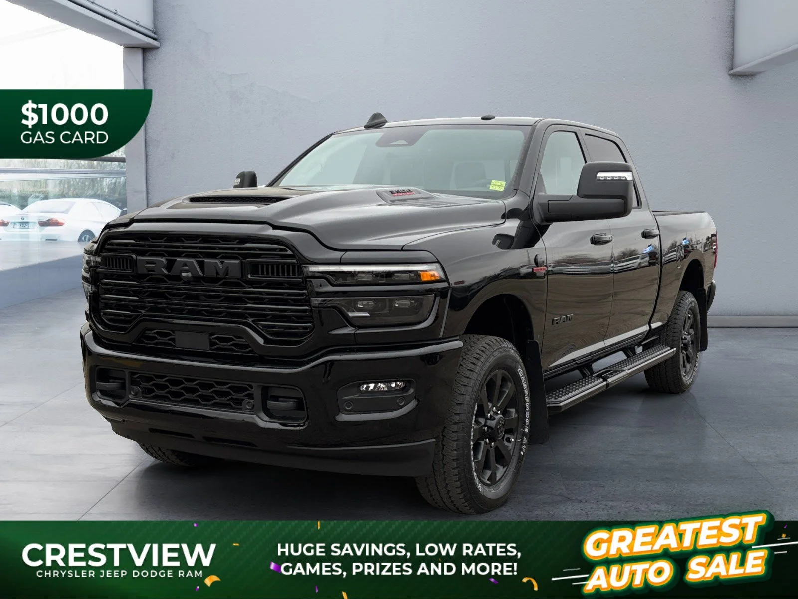 New 2027 Diamond Black Crystal Pearl Ram Laramie image 1