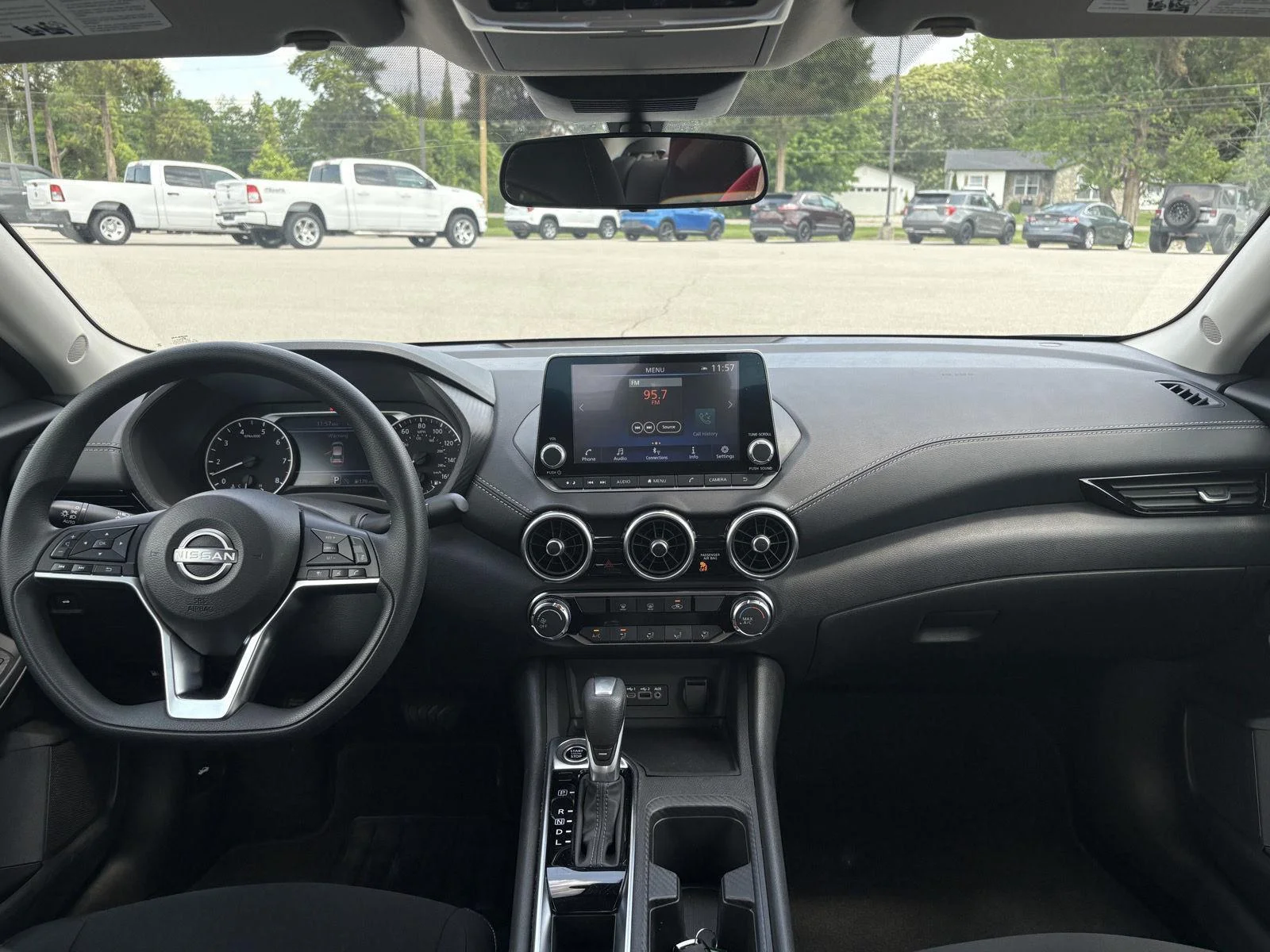 Used 2025 Atlantic Gray Metallic Nissan SV image 5