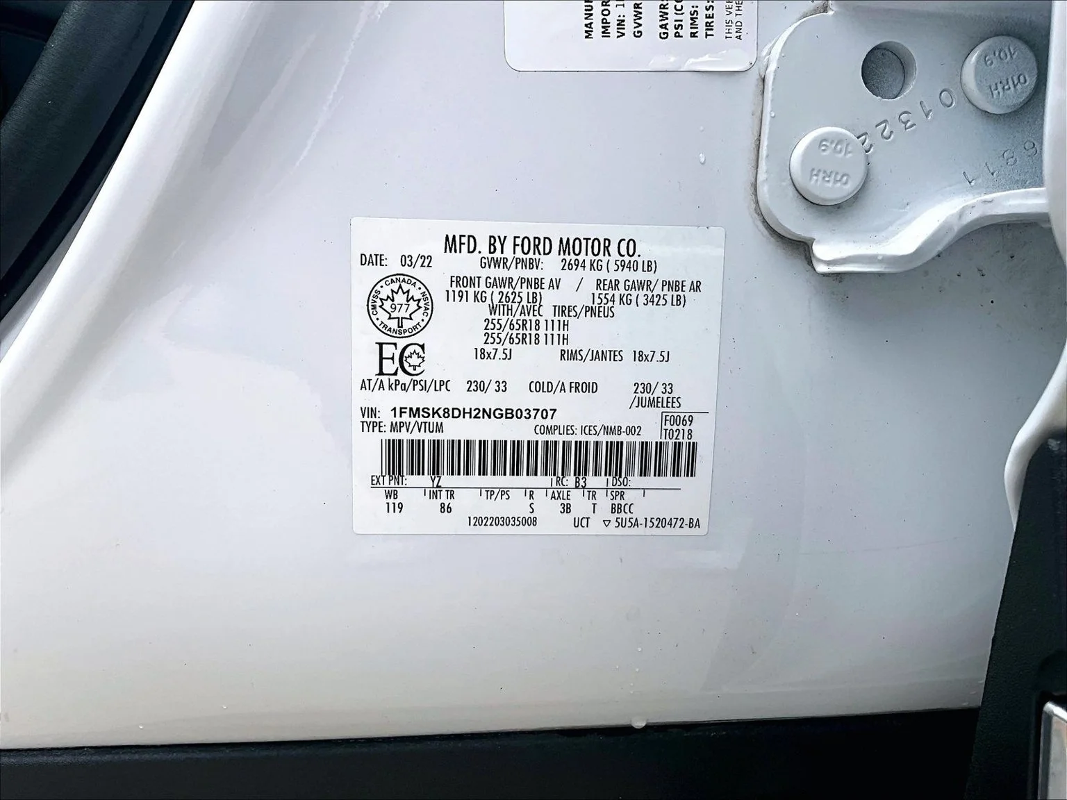 Used 2022 White Ford XLT image 35