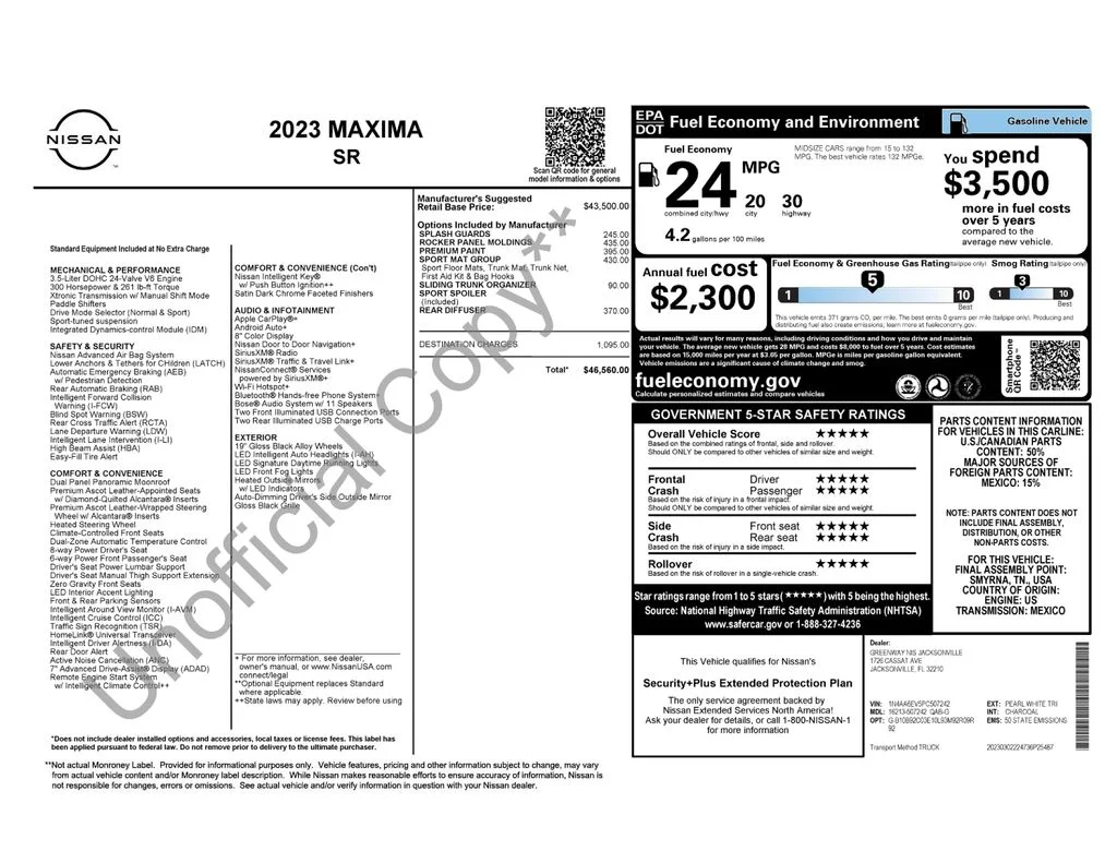 Used 2023 White Nissan SR image 17