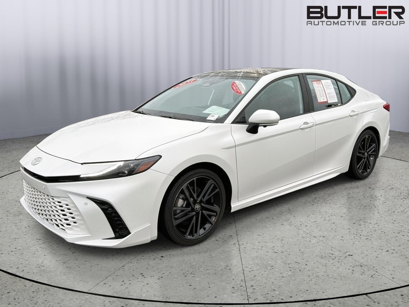 Used 2025 Midnight Black Metallic Toyota XSE image 1