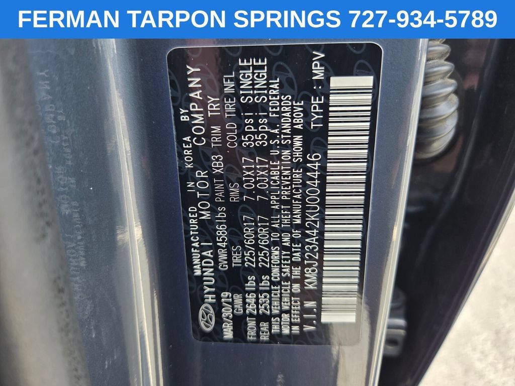 Used 2019 Blue Hyundai SE image 22