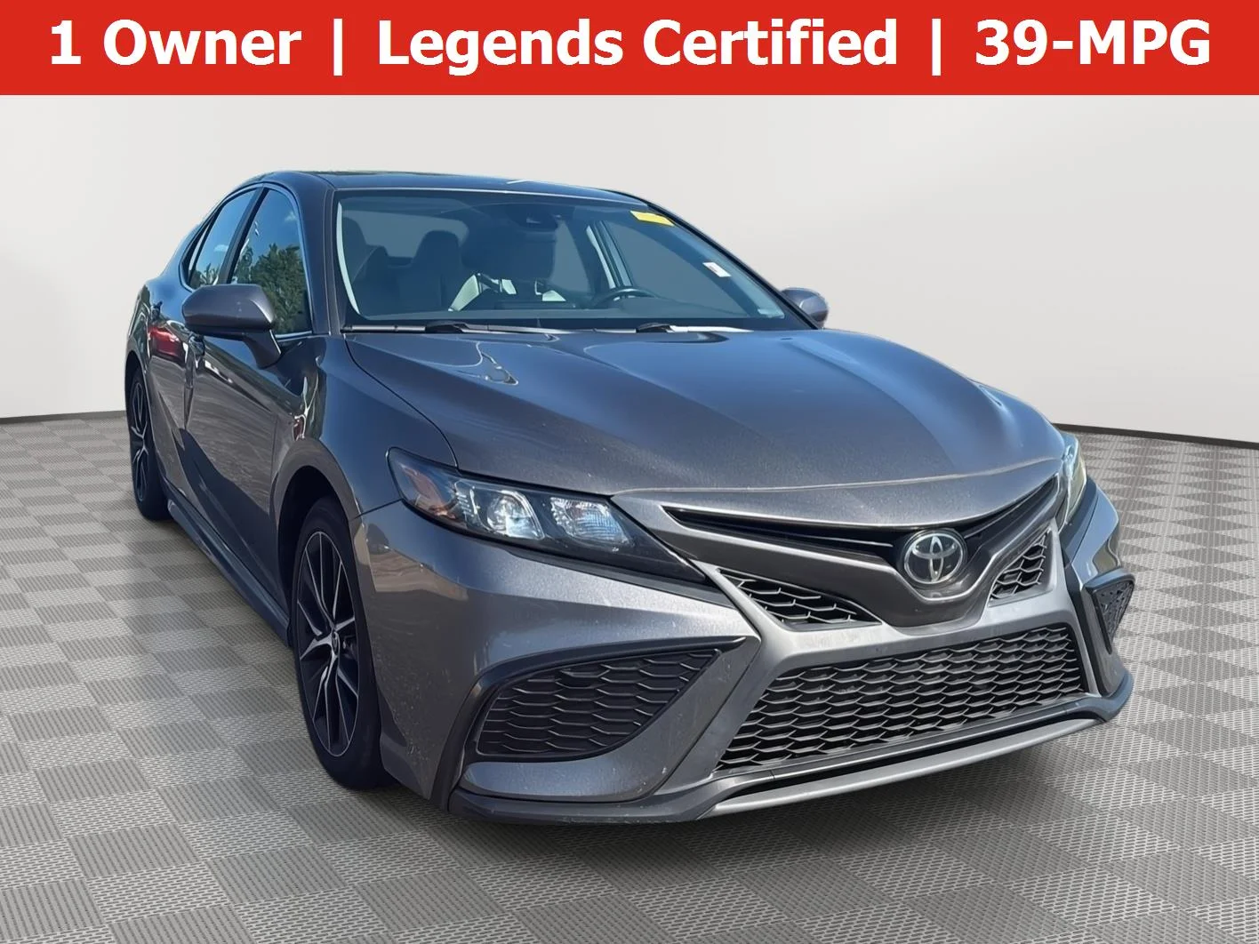 Used 2021 Predawn Gray Mica Toyota SE image 1