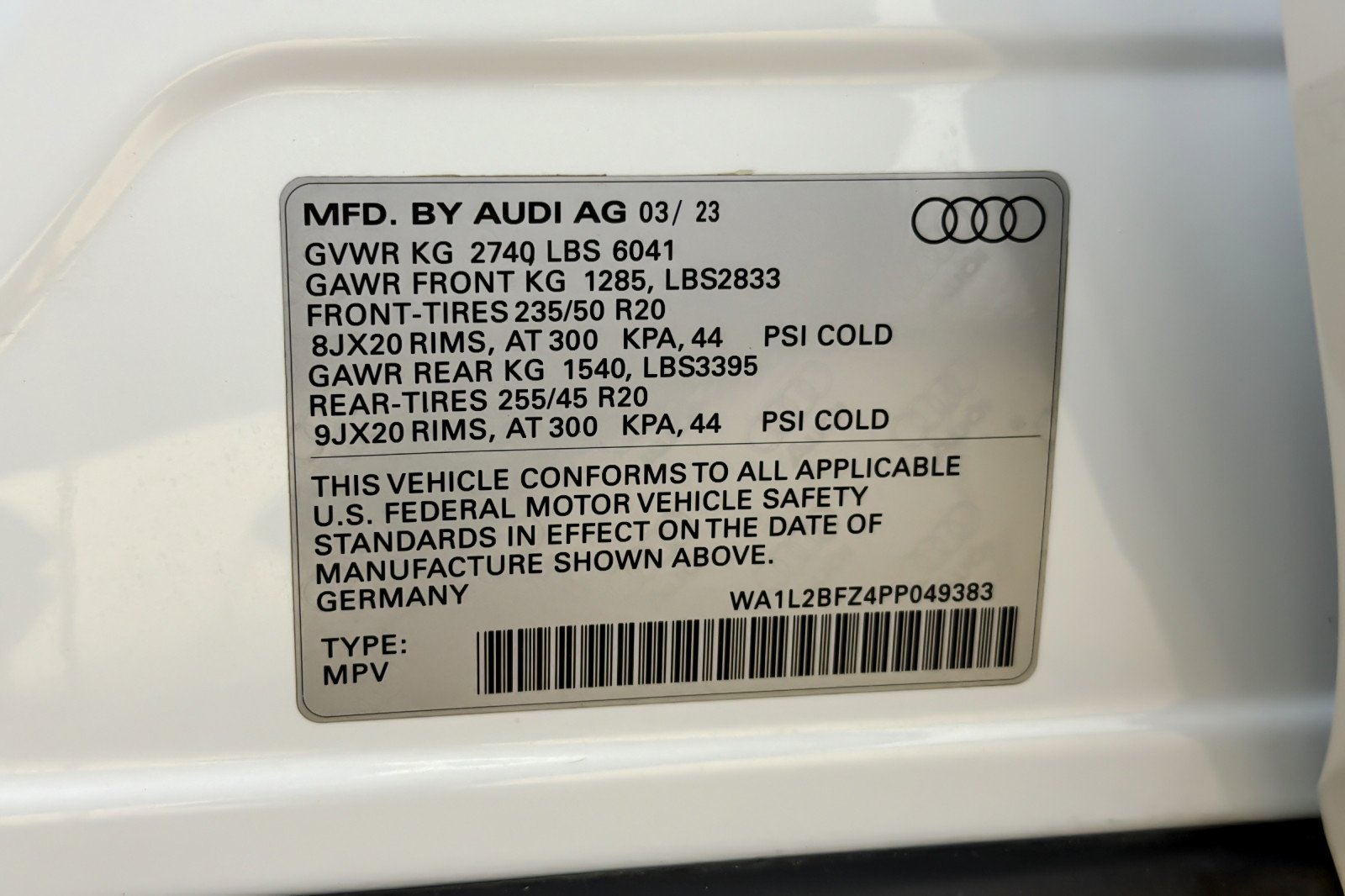Used 2023 Glacier White Metallic Audi Premium Plus 50 quattro image 29