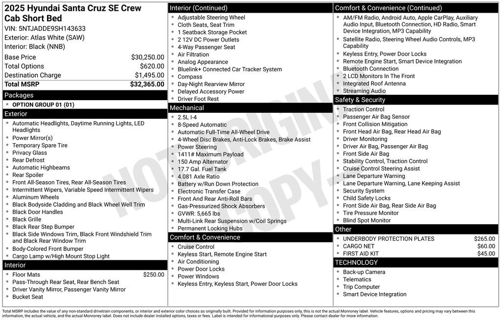 2025 Hyundai Santa Cruz SE - Photo 38