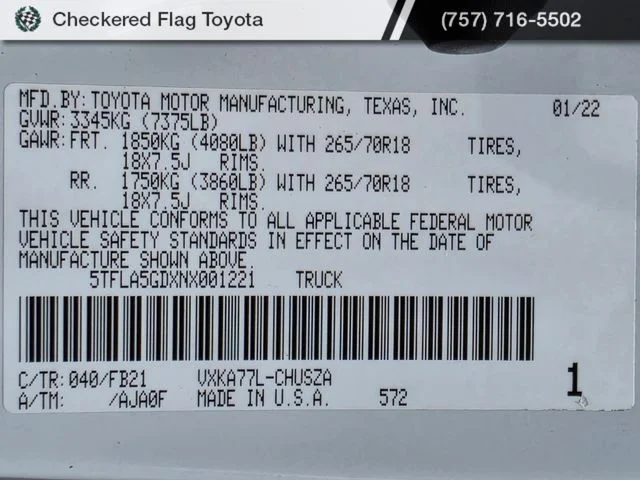 2022 Toyota Tundra SR5 - Photo 49