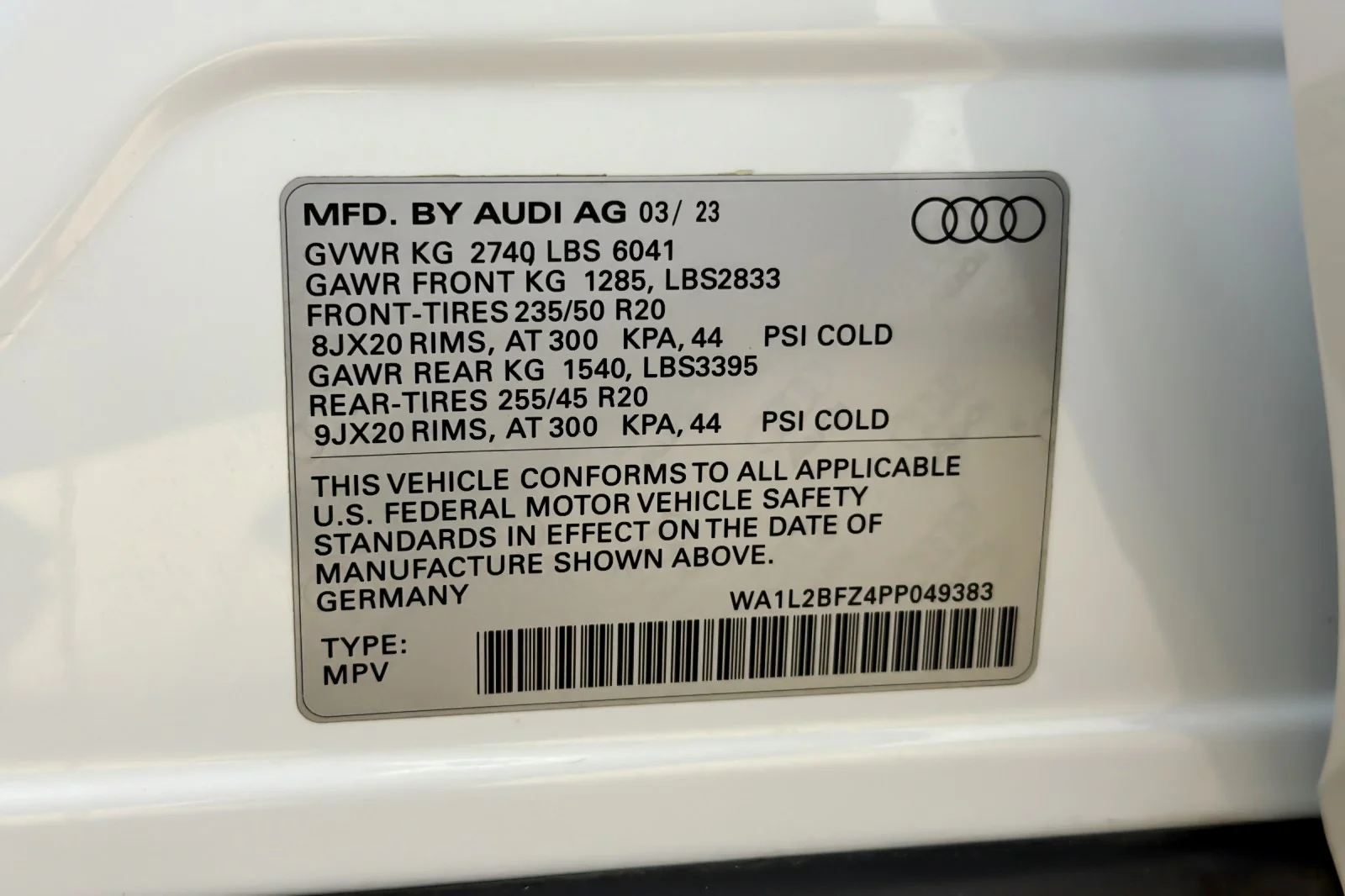 Used 2023 Glacier White Metallic Audi Premium Plus 50 quattro image 29