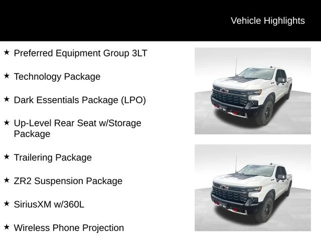Certified Used 2023 White Chevrolet ZR2 image 8