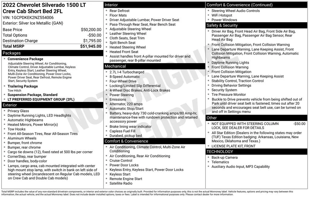 Used 2022 Silver Chevrolet LT image 17