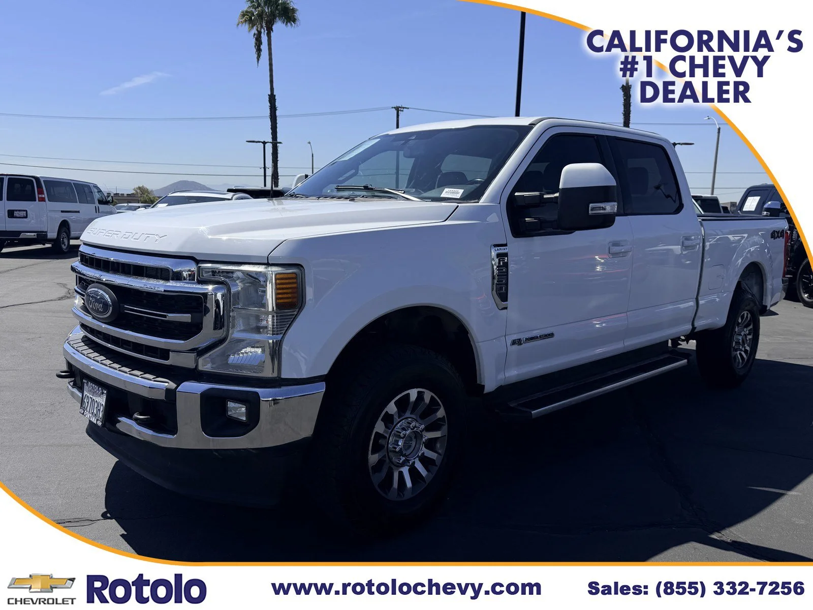 Used 2022 OXFORD WHITE Ford LARIAT image 3