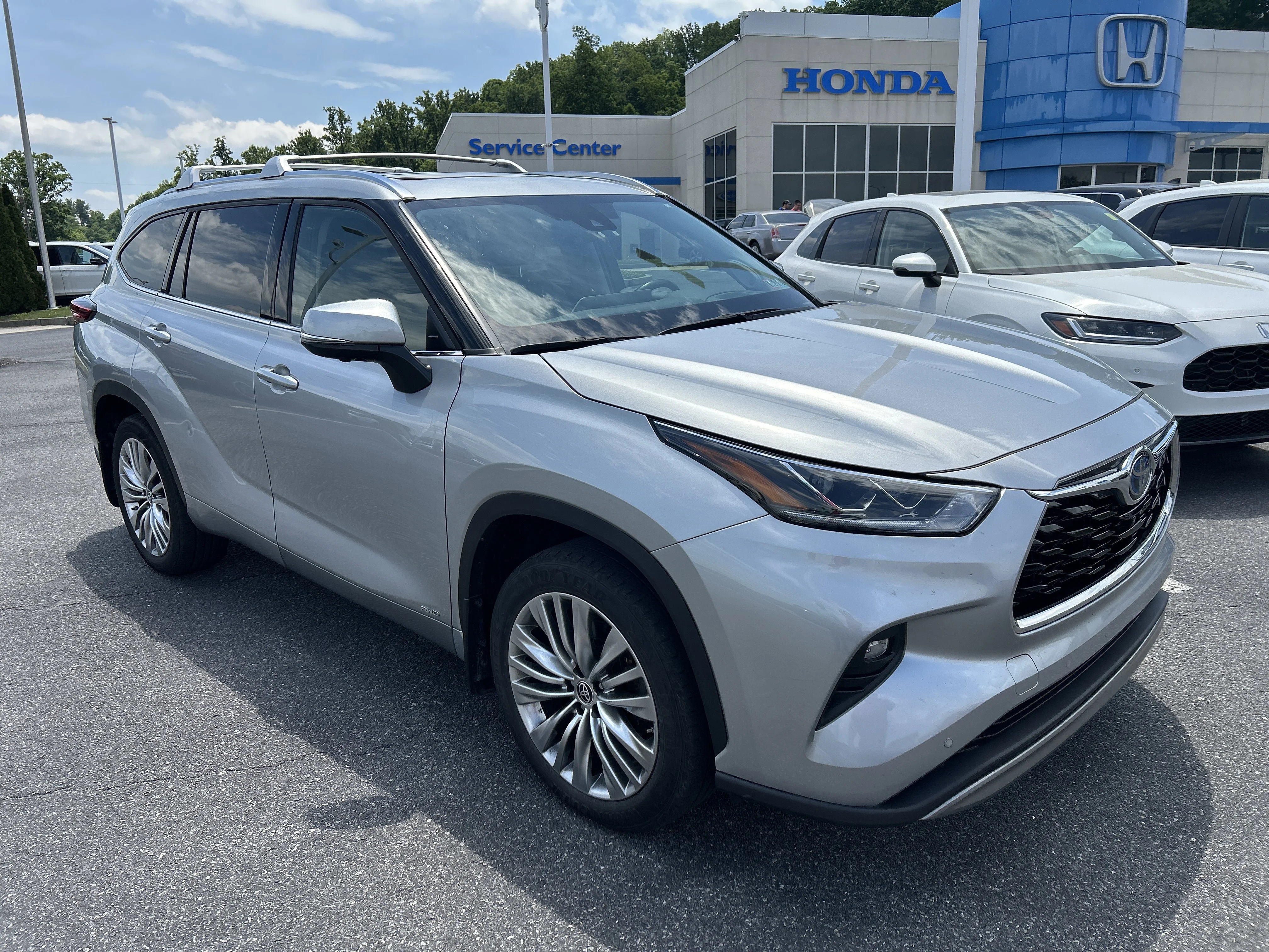 Used 2023 Celestial Silver Metallic Toyota Hybrid Platinum image 1