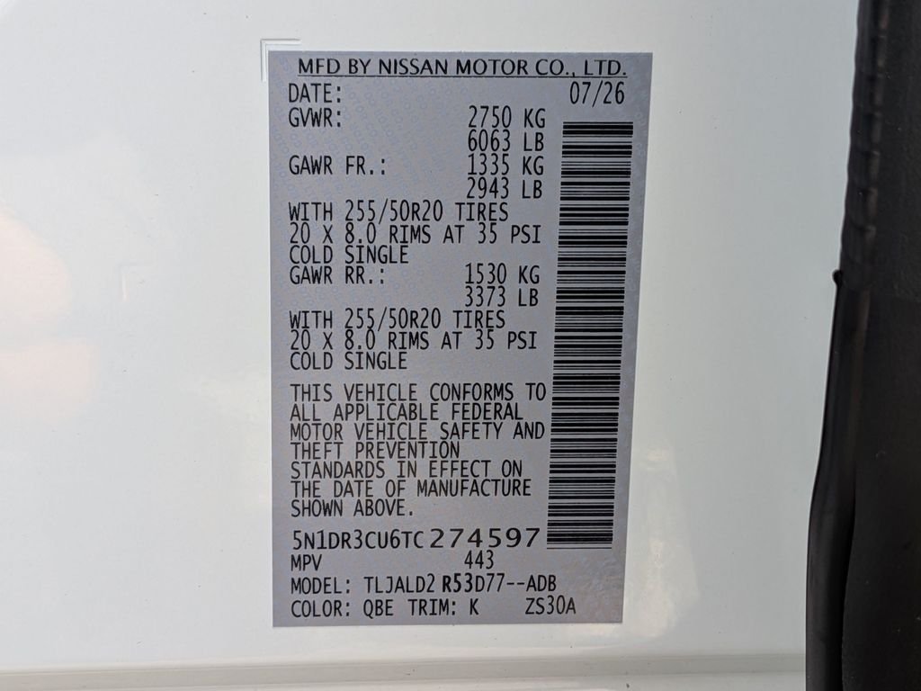 Used 2026 White Nissan SL image 32