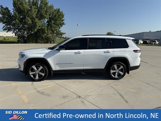 Used 2021 Bright White Clearcoat Jeep Limited image 2